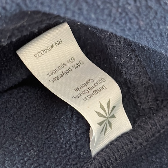 Athleta Street To Summit Pants Size Medium Navy Zip Pockets Thick Fleece Warm - Picture 8 of 14